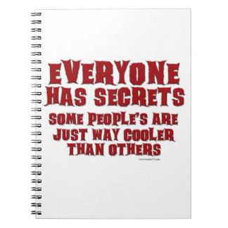 Les secrets sont Cool drôle Livre Slogan Design