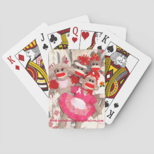 Les singes de choc pour les cartes de jeu de la cu