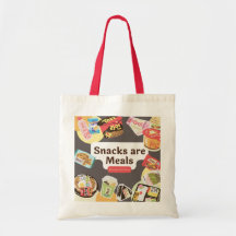 Les Snacks Sont Sac fourre-tout De Repas - Funny B