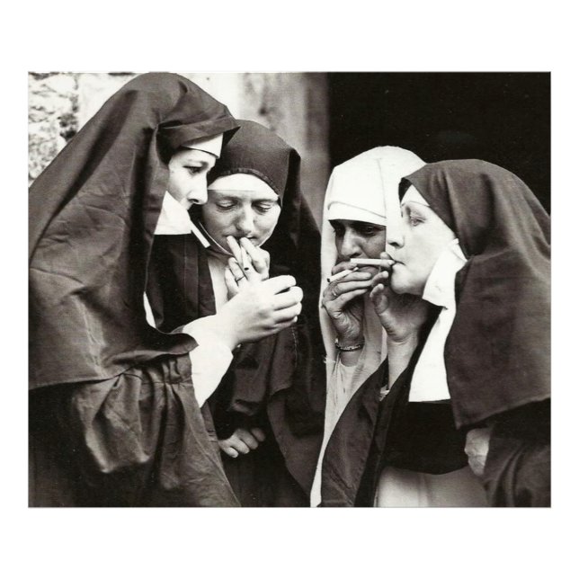 Les soeurs fument la photographie Vintage (Devant)