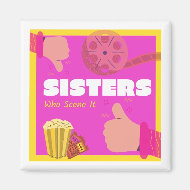 Les Soeurs Qui Le Scandent Aimant De Réfrigérateur (Devant)
