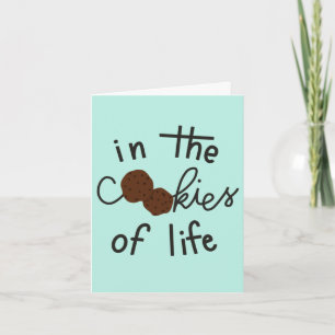 "Les soeurs sont les puces au chocolat" carte d'an