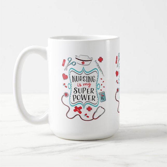 Les soins sont ma tasse de super pouvoir (Gauche)