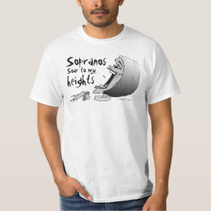 Les sopranos de T-shirt de choeur montent à de