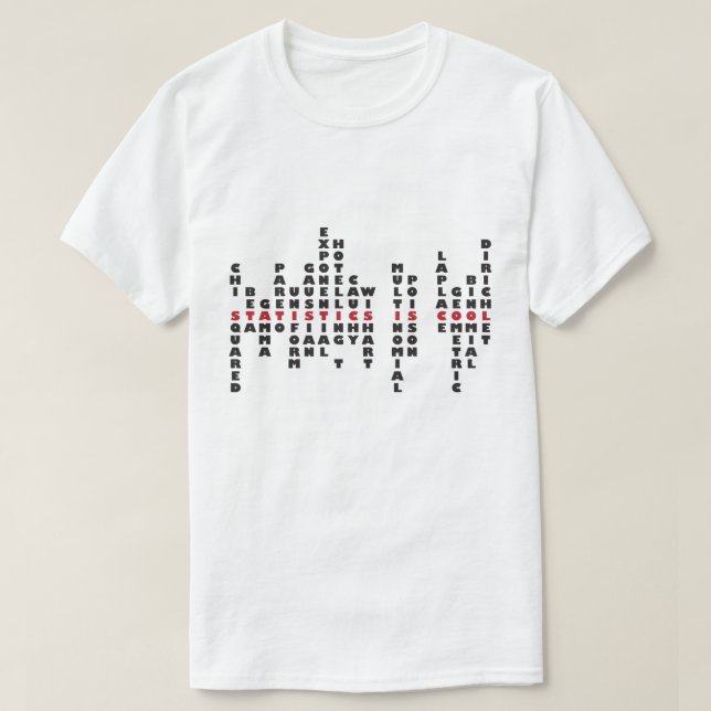 Les statistiques est T-shirt frais (la couleur (Design devant)