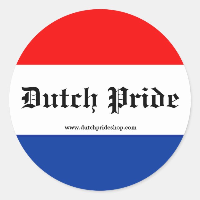 Les stickers Dutch Pride ! (Devant)