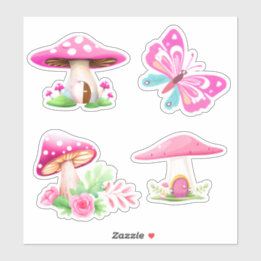 Les stickers vinyle sur mesure de Pink Mushroom