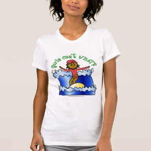 Les T-shirts de la surfeuse noire