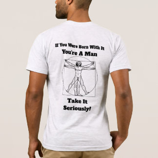 Les T-shirts gris des hommes à la main