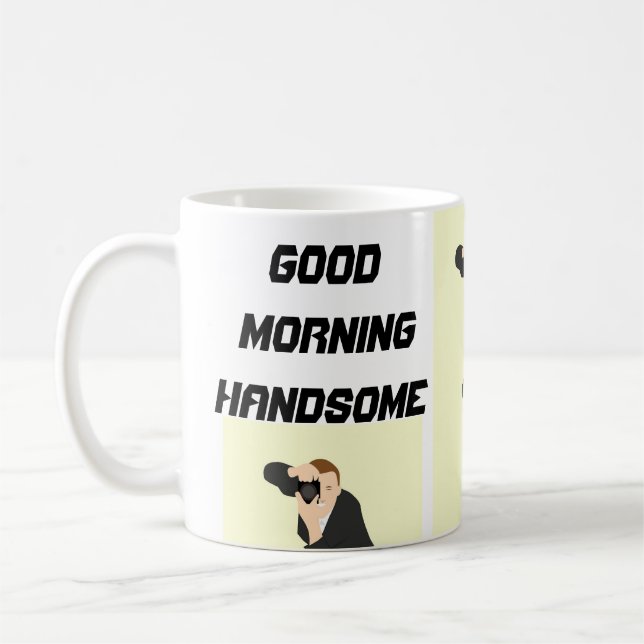 Les tasses des hommes drôles, bonjour cadeaux des (Gauche)