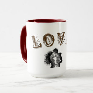 Les tasses du jour de l'amour