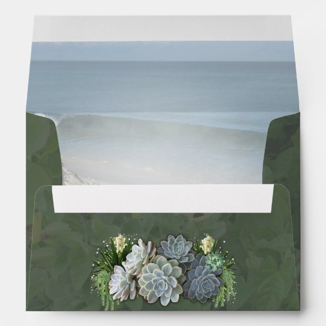 Les teintes Succulentes des enveloppes de blues pâ (Dos (Bas))