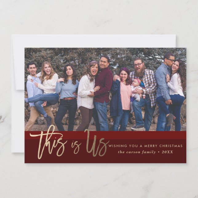 Les *This de carte photo de Noël est Us* (Devant)