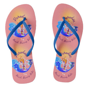 Les tongs "Bunny de plage"