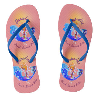 Les tongs "Bunny de plage"