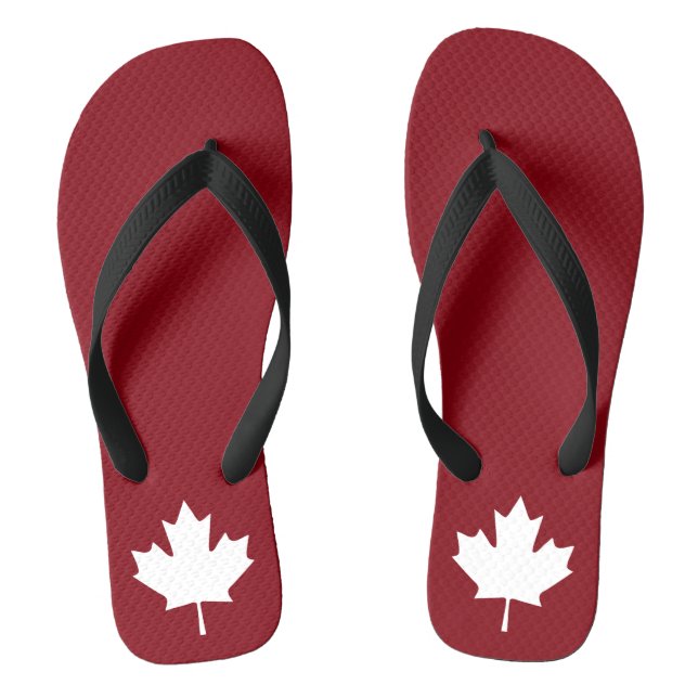 Les tongs de feuilles d'érable du Canada (Semelle)