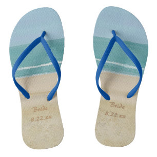 Les tongs Mariages de la mariée de sable de la pla
