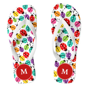 Les tongs monogrammes de Ladybugs