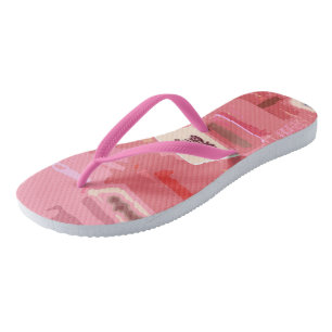 Les tongs roses du carrelage Mah Jongg