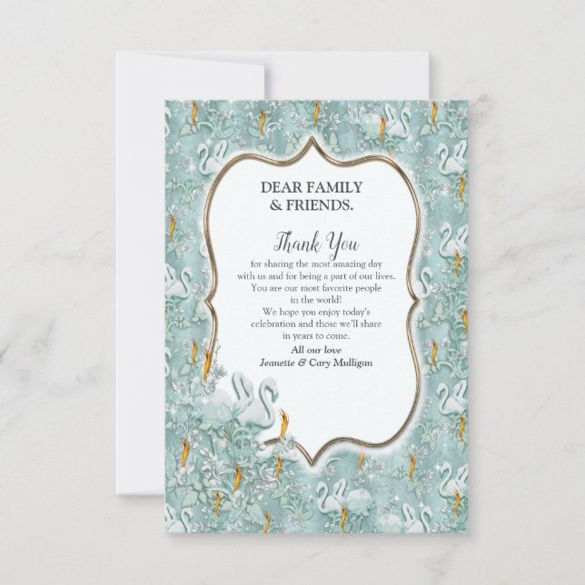 Les tons pastel doux de Sage Carte de remerciement (Devant)