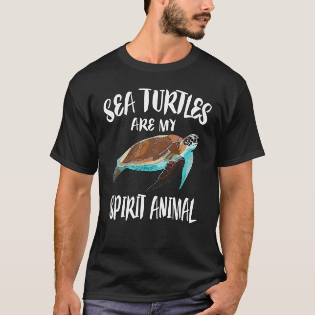 Les tortues de mer sont mes T-shirts d'animaux spi (Devant)