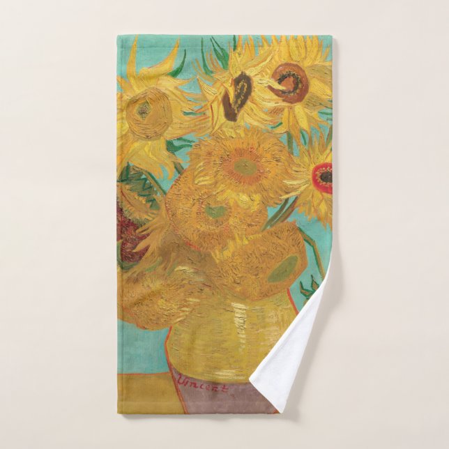 Les tournesols de Van Gogh (Serviette à main)
