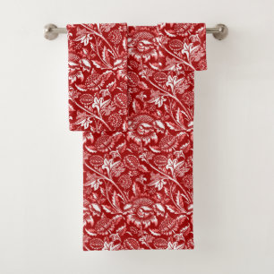 Les tournesols William Morris, le rouge profond et
