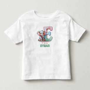 Les Tous Petits E est pour Ethan – T-shirt pour tout-petit personn