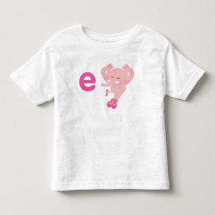 Les Tous Petits E est pour le T-shirt d'éléphant d'Ellie