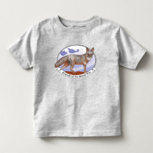 Les Tous Petits Logo de l'île Fox - T-shirt gris pour bébé