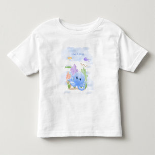 Les Tous Petits Petit T-Shirt pour Tout-Petit au Poulpe Bleu