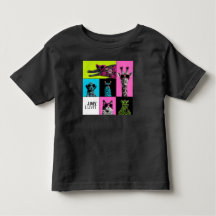 Pop Crew Animal Coloré T-shirt pour Tout-Petits