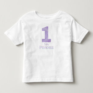 Les Tous Petits T-Shirt Couronne de Princesse d'Anniversaire pour 