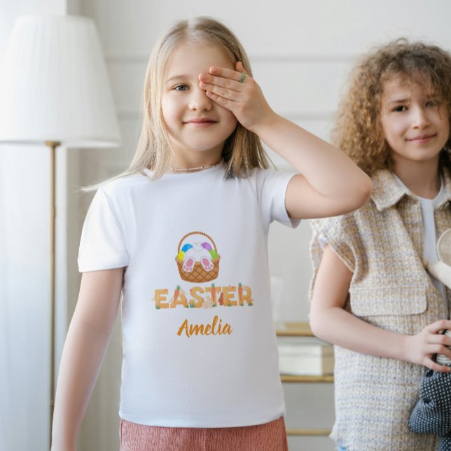 Les Tous Petits T-shirt en jersey fin personnalisé pour Pâques pou (Créateur téléchargé)