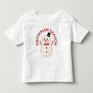 Les Tous Petits T-Shirt Kawaii Bonhomme de Neige Saison Pour Tout-