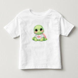 Les Tous Petits T-shirt mignon bébé tortue de mer Kawaii pour enfa