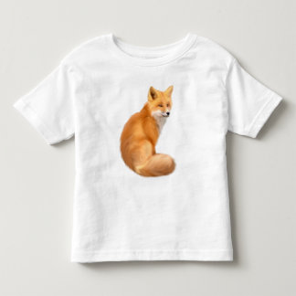 Les Tous Petits T-shirt mignon pour enfant avec un renard rouge mo