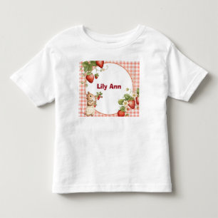 Les Tous Petits T-shirt personnalisé pour tout-petit à la fraise e