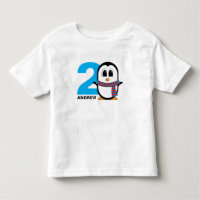 T-shirt pingouin mignon pour l'anniversaire du gar
