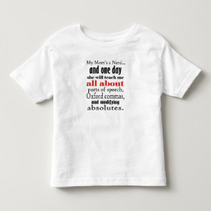 Les Tous Petits T-shirt pour bébé 'Ma maman est une nerd'
