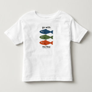 Les Tous Petits T-shirt pour enfants Go With The Flow Fish Migno