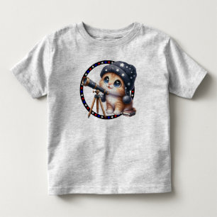 Les Tous Petits T-shirt pour tout-petit Astronomie Kitty