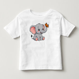 Les Tous Petits T-shirt pour tout-petit avec éléphant bébé mignon