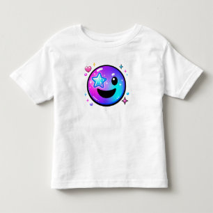 Les Tous Petits T-shirt pour tout-petit avec visage souriant cool