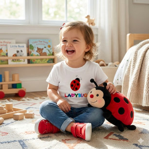 Les Tous Petits T-shirt pour tout-petit Ladybug d'été mignon