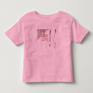 Les Tous Petits T-shirt pour tout-petit Love Life Graffiti