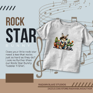 Les Tous Petits T-Shirt pour tout-petit Rock Star Bunny