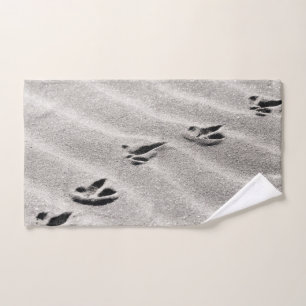 Les traces dans la nature du sable Photo