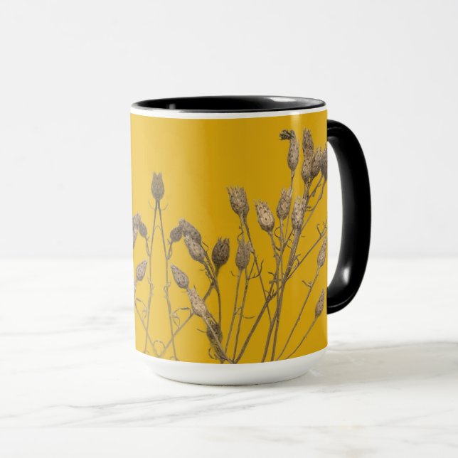 Les trésors de l'hiver sur une Mug - C (Devant droit)