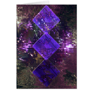 Les trois de diamants dans le pourpre